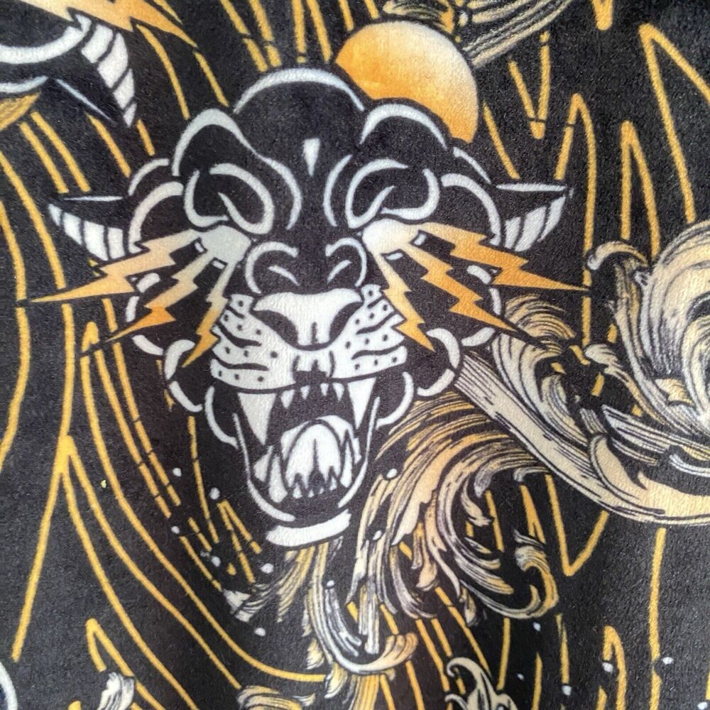vtg Rebel Minds Track Jacket Mens Size 3XL Velvet Velour Coat Tiger streetwear